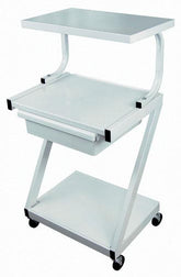 Z-Cart Steel 3-Shelf w/Drawer White - Precision Lab Works